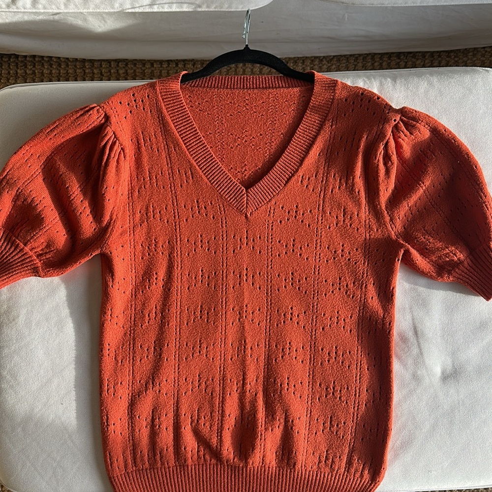 Super soft cap sleeve sweater